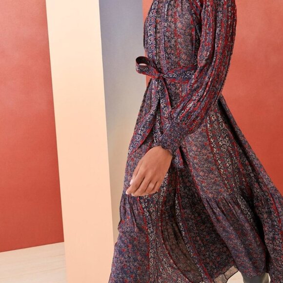 NWOT ULLA JOHNSON Xenia Dress in Twilight XS $895 - Picture 5 of 8